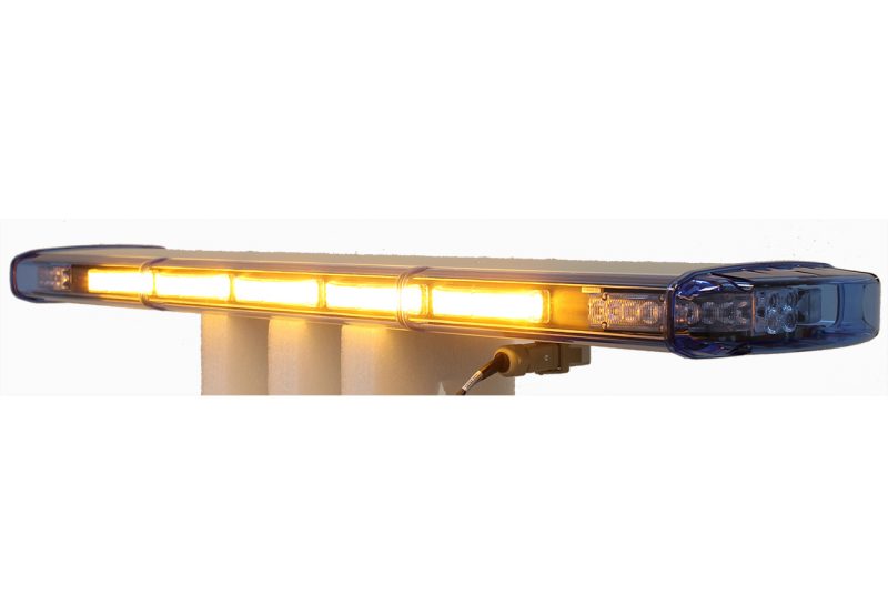 1200 mm Lightbar for Van or Truck Blue Amber Lit Angle View