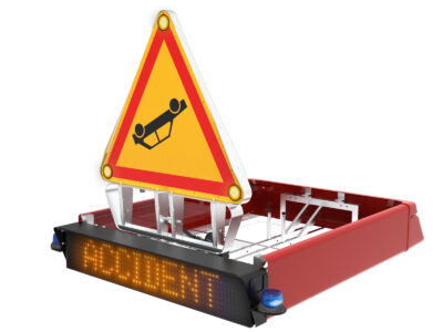 Panneau à message avec châssis AKIO Sapeurs-Pompiers