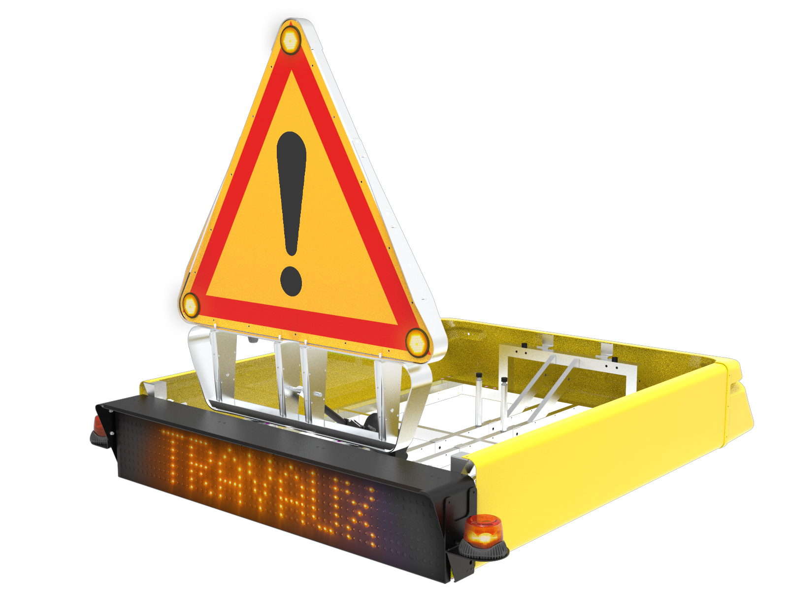 Panneau à message avec châssis AKIO Sapeurs-Pompiers