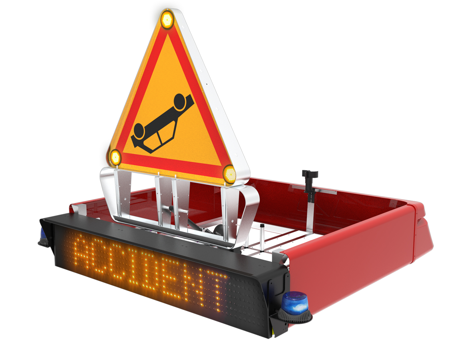 Panneau à message avec châssis AKIO Sapeurs-Pompiers