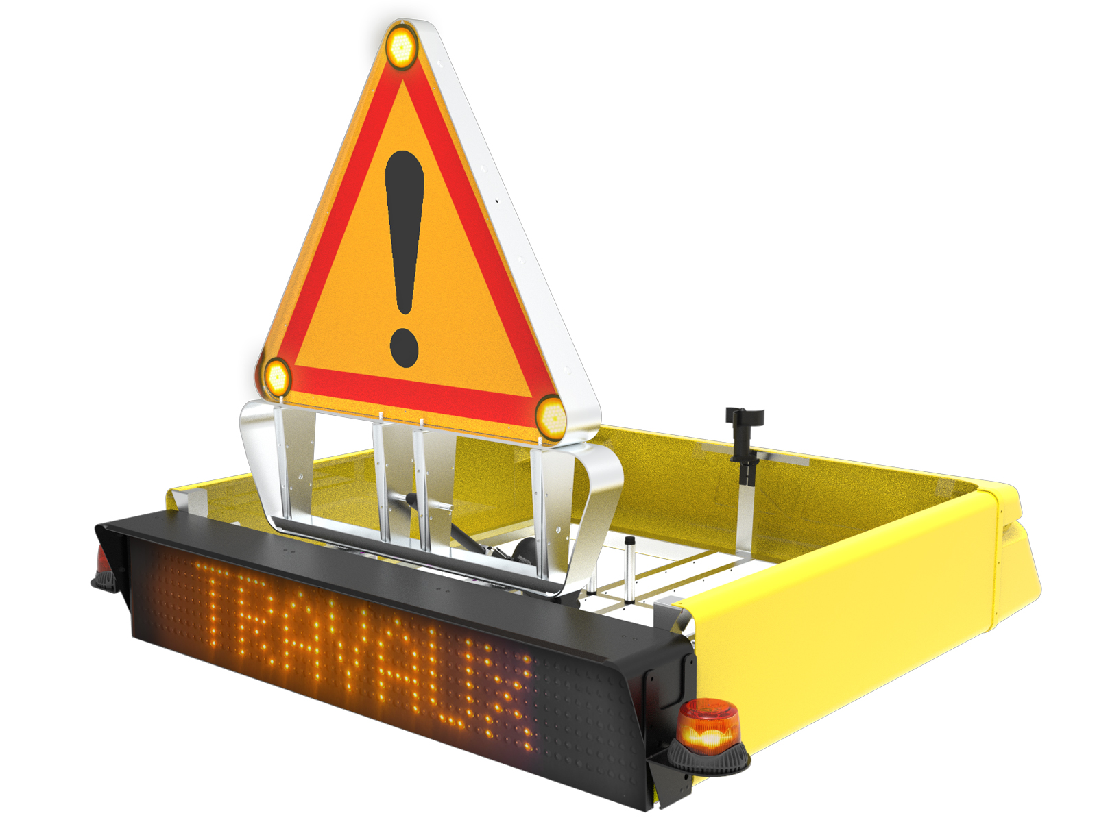 Panneau à message avec châssis AKIO Sapeurs-Pompiers