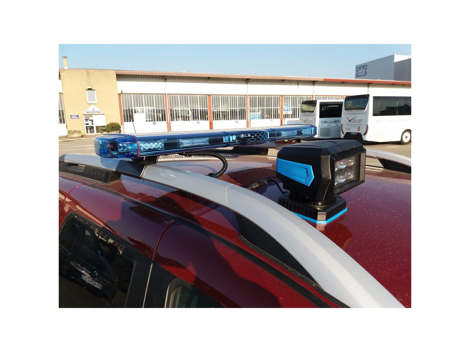 Rampe de signalisation VEGA bleu aéroport projecteur laser 2