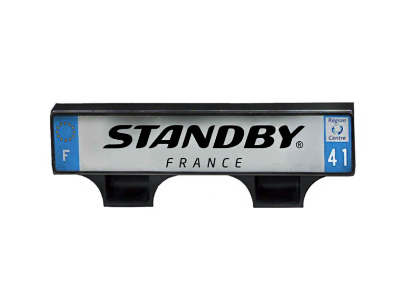 Sonorplaque intégrée derrière la plaque d'immatriculation