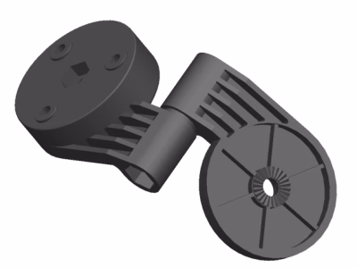 Support articulé pour boiter de commande 12 touches