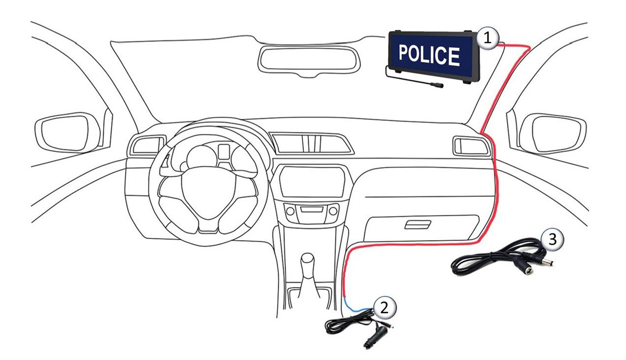 Schema - installation pare-soleil