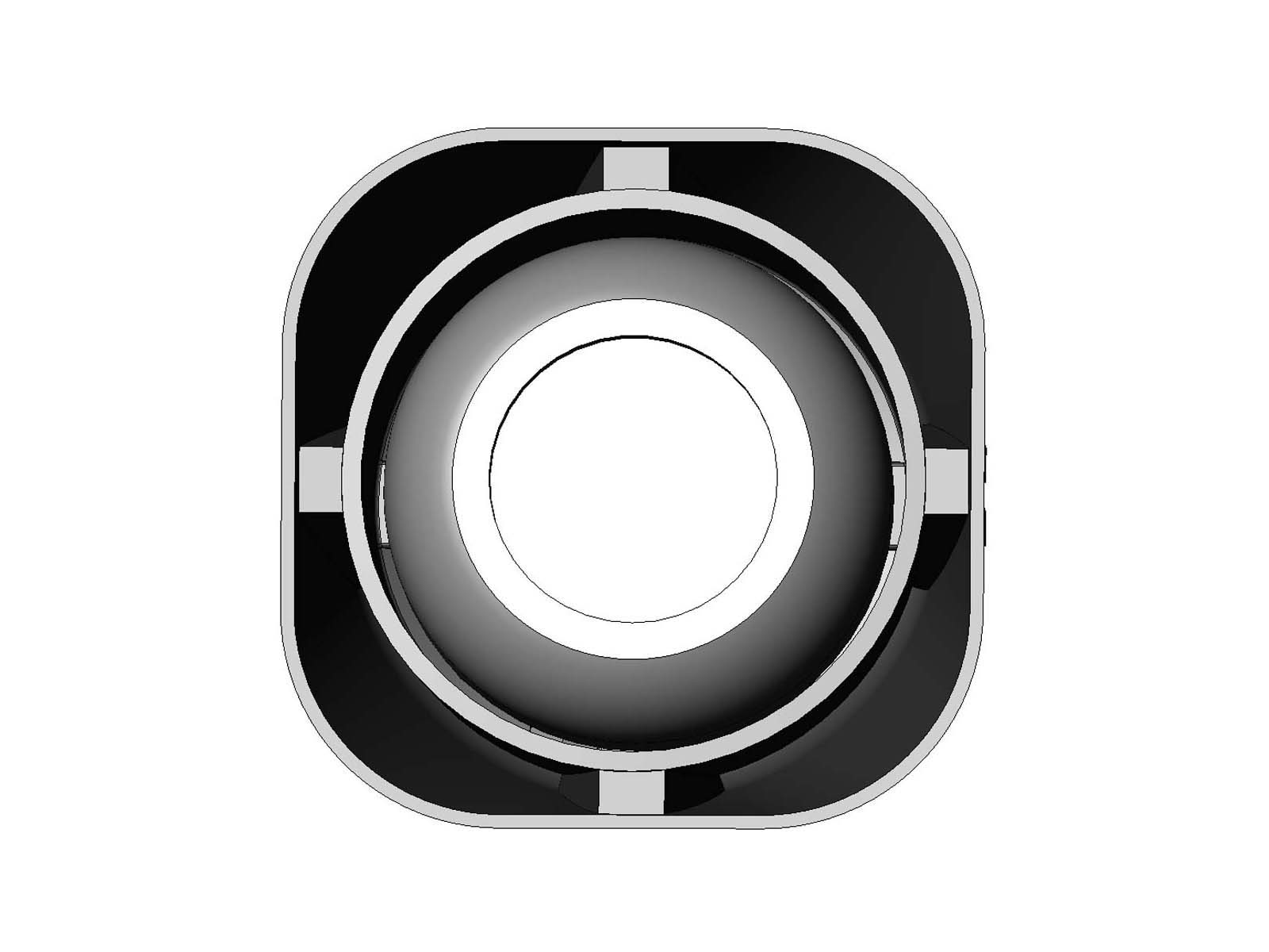 Haut parleur 150W noir plat