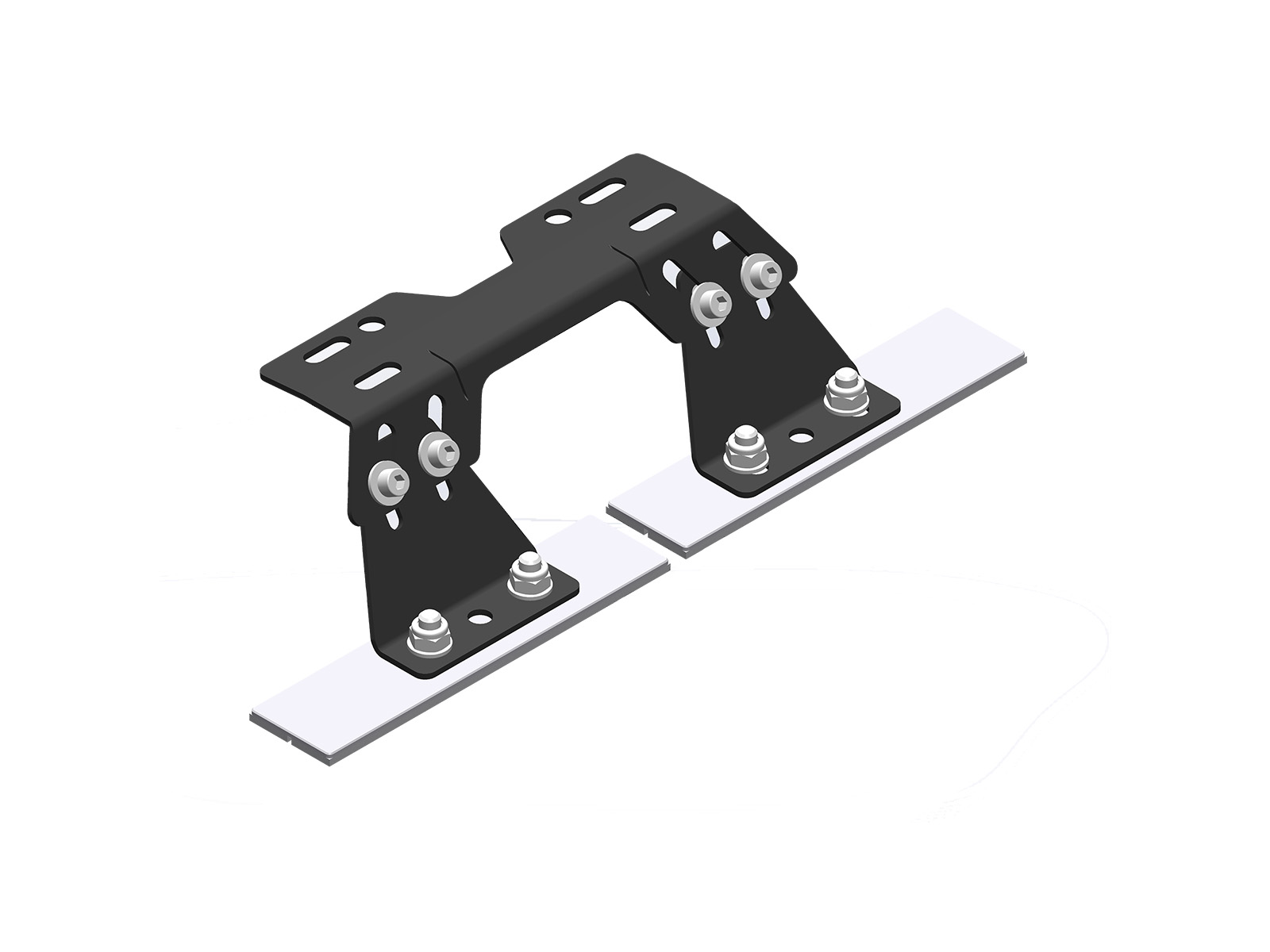 fixation réhaussée pour rampe signalisation