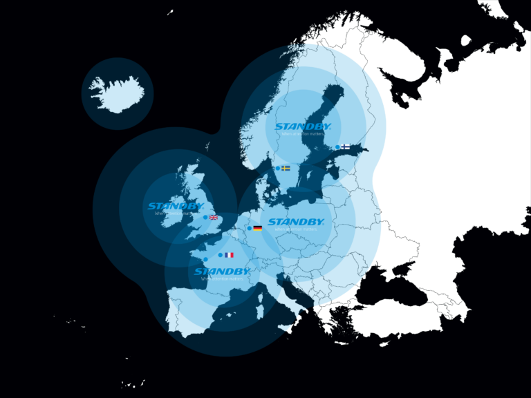 Carte d'implantation Standby en Europe
