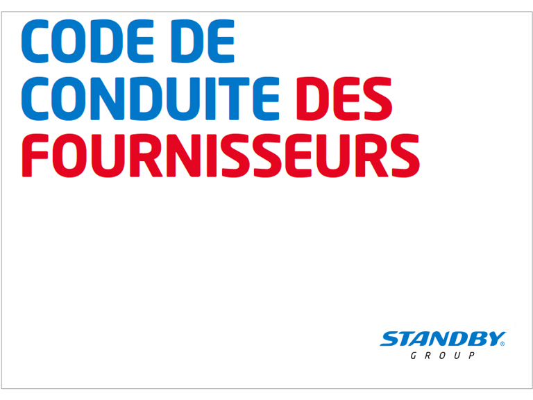 Code de Conduite des fournisseurs