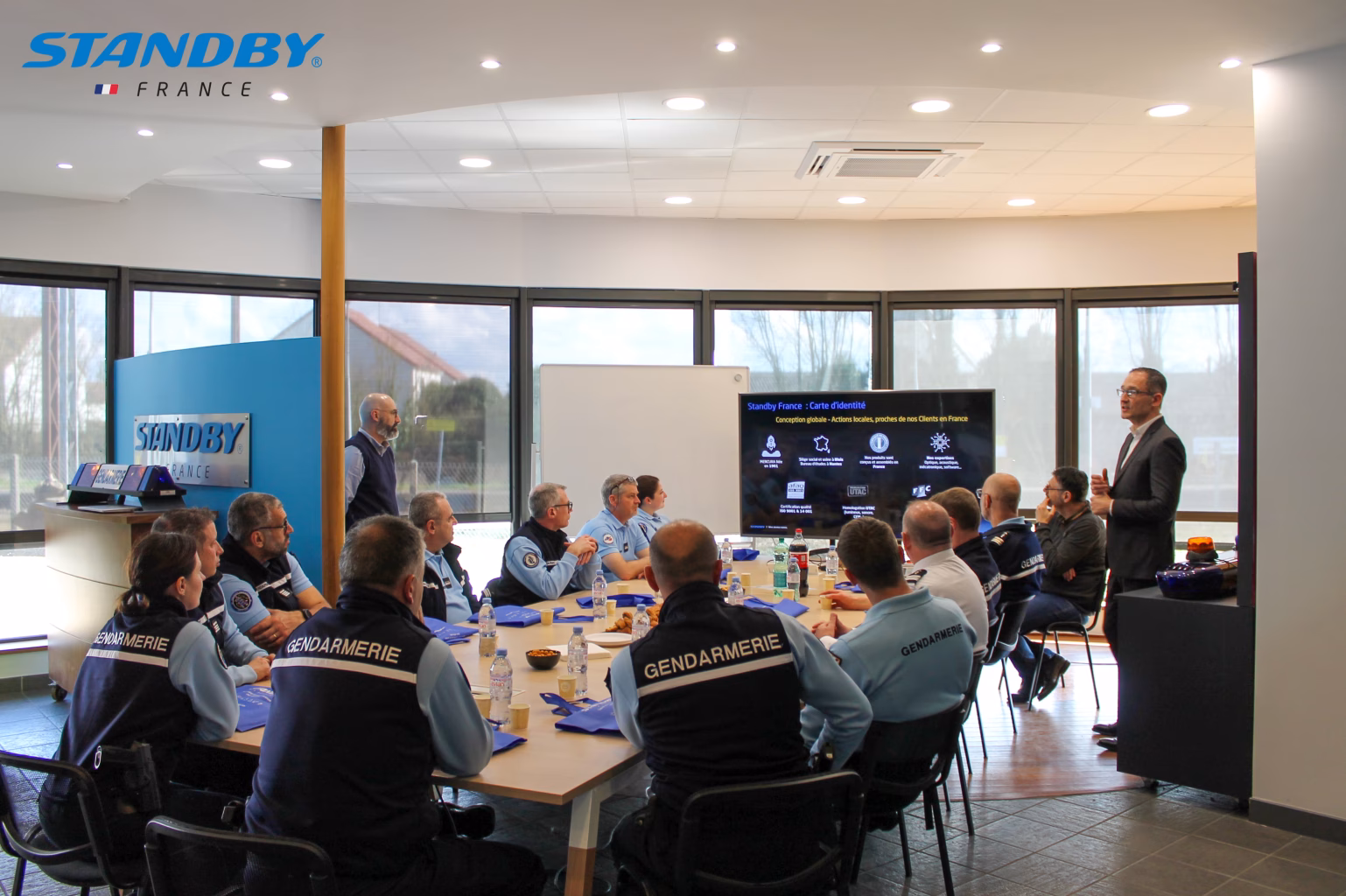 Accueil des cadres de la Gendarmerie du Loir-et-Cher par les équipes de Standby France