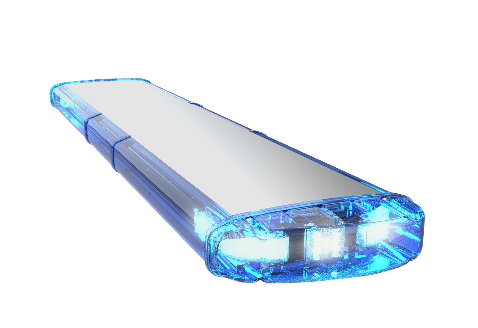 rampe vega fx bleue avec projecteurs latéraux