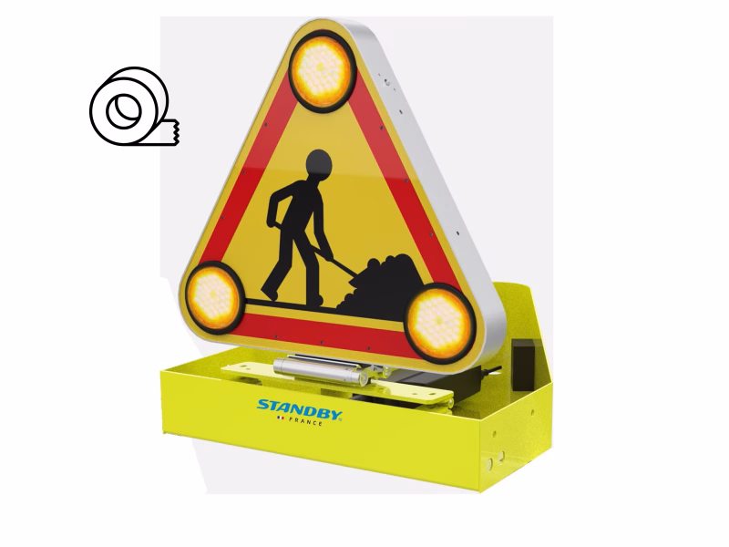 Fixations à coller pour triangle à relevage électrique