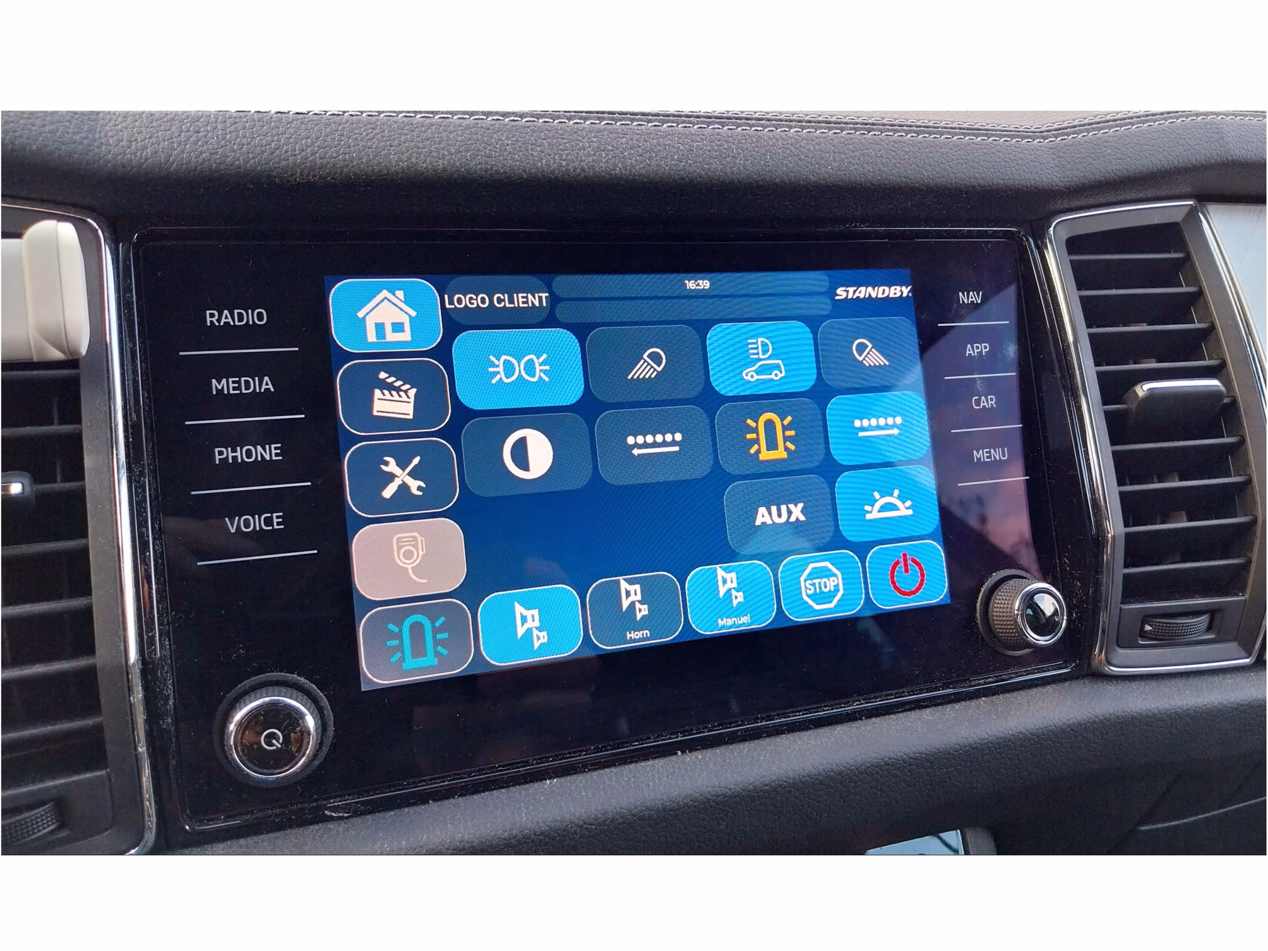 Option Uniscreen pour CS AZUR sur véhicule