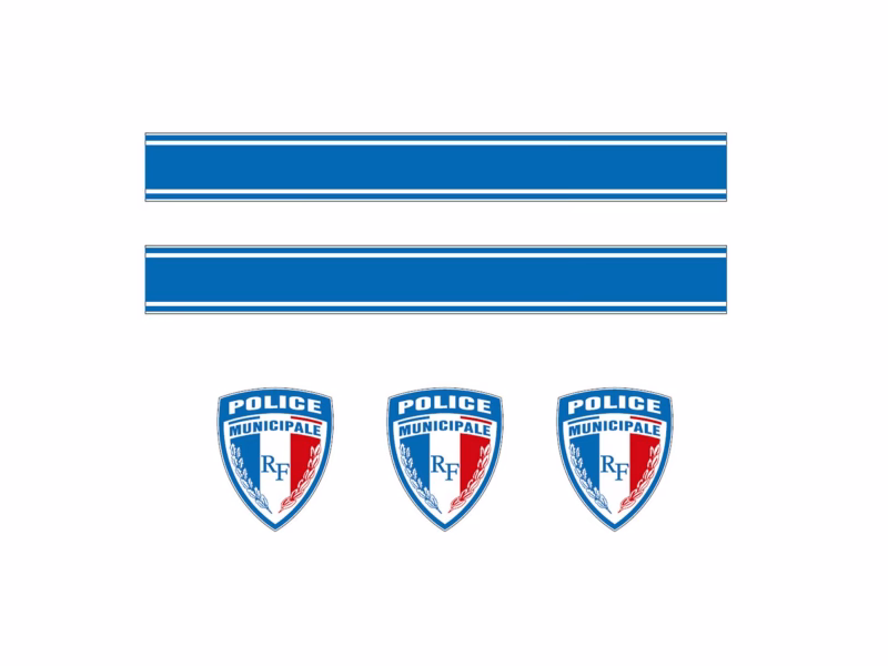 Option kit Police Municipale pour casque VTT