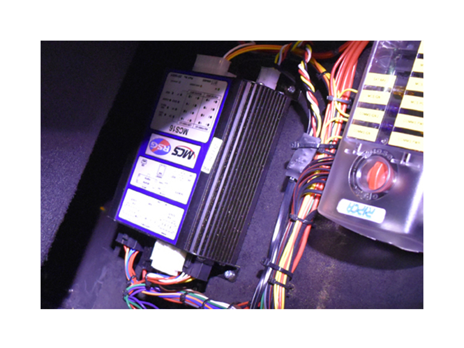 MCS-16 Universal Controller - Main Control Box In Situ Vehicle Interior 2