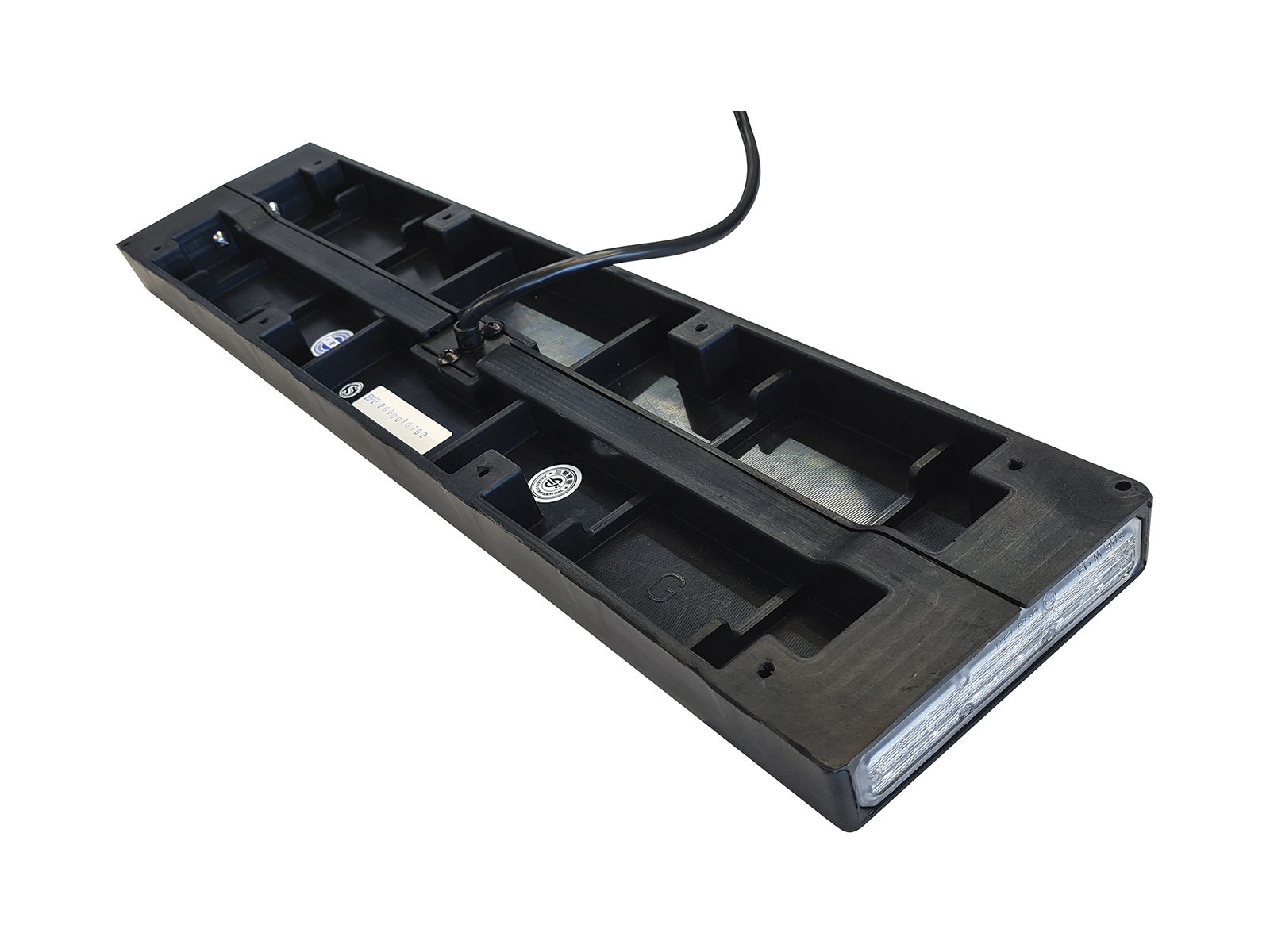 Stealth Reg Plate Reverse View with Cable