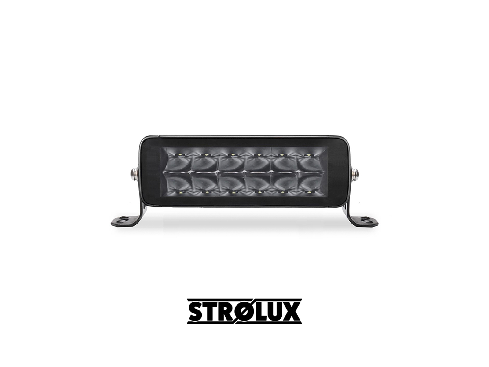 Strølux Double Row LED Work Light Bar 5W Osram 8" Double Row 12 LEDs