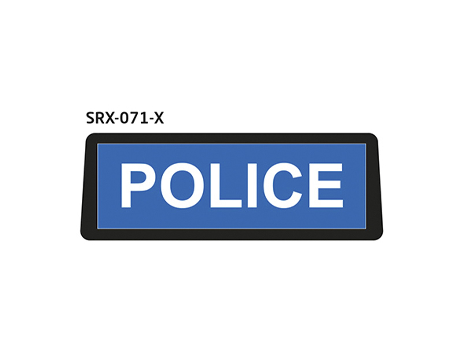 Safe Responder X - LED Visor Sign Police
