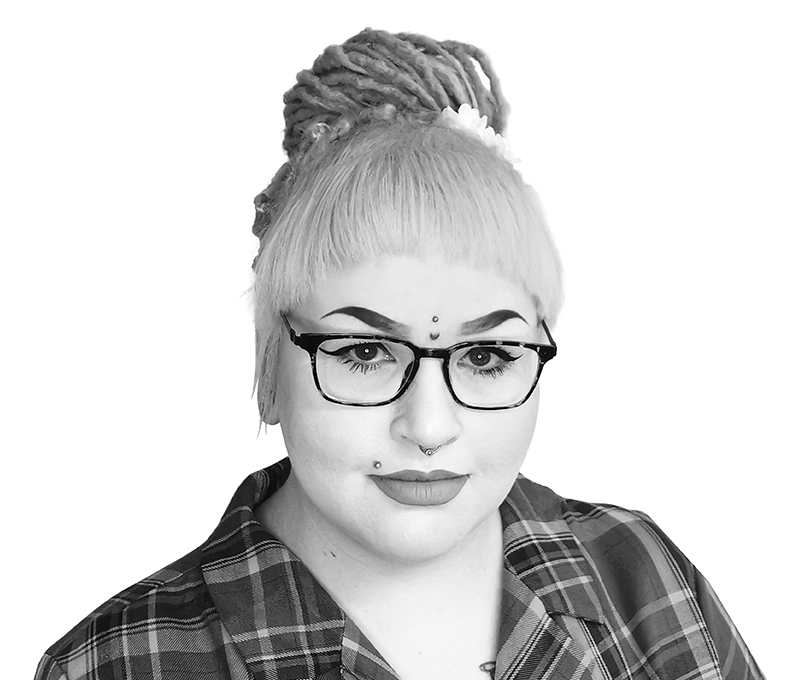Siân Powell is Standby UK's Digital Marketing Co-ordinator, this is her black and white headshot.