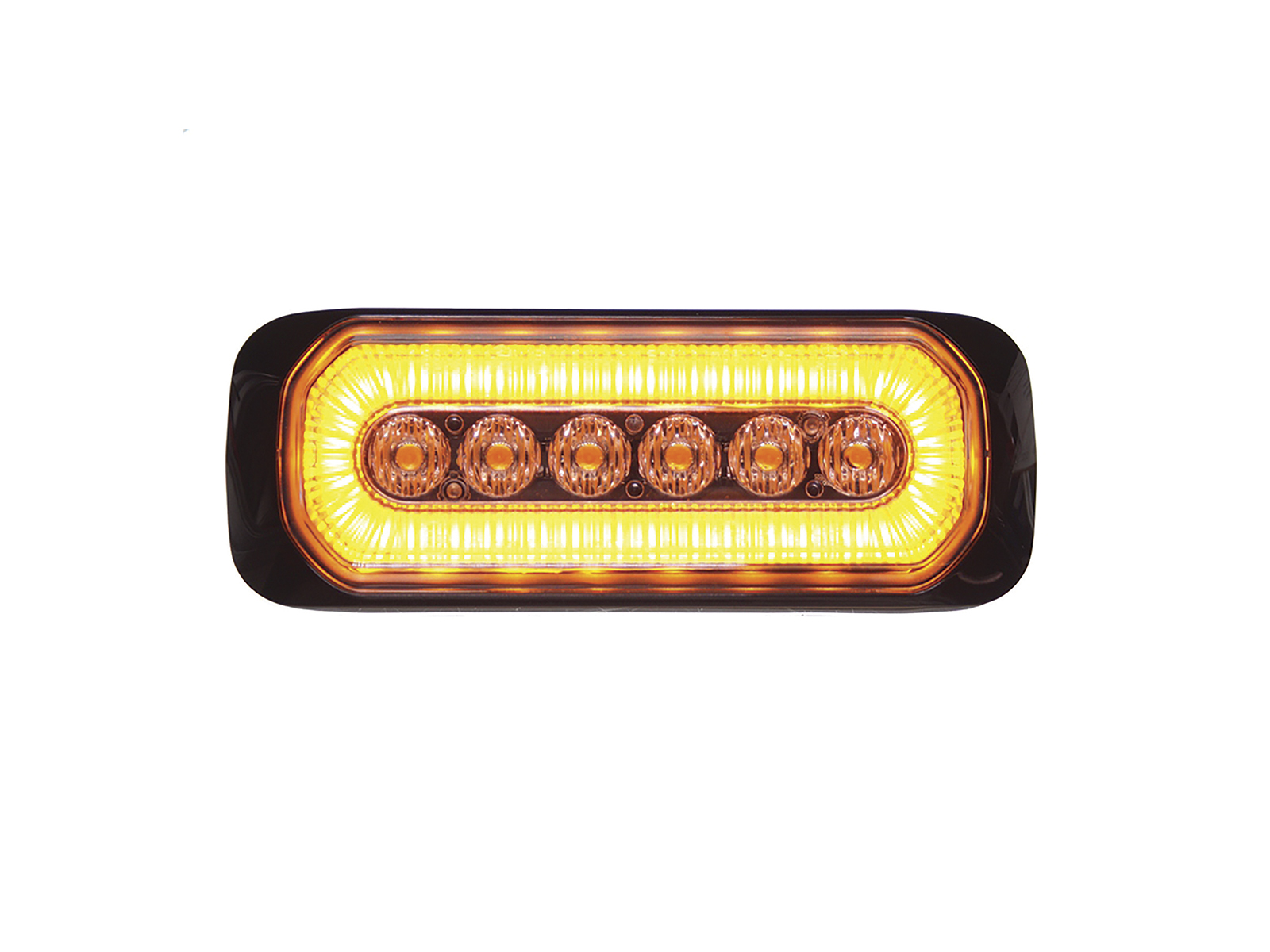 Halo Blitz Warning Lamp Amber Amber Front View Lit