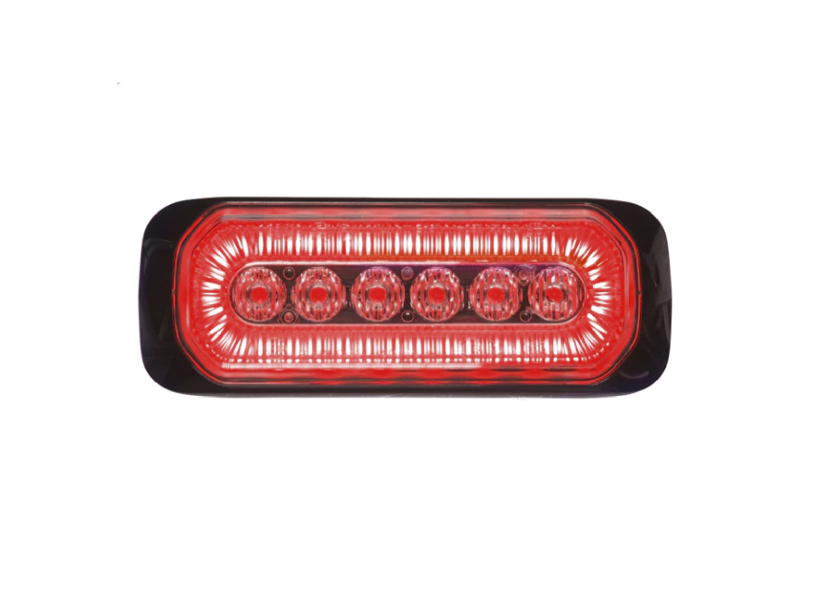 Halo Blitz Warning Lamp Red Red Front View Lit