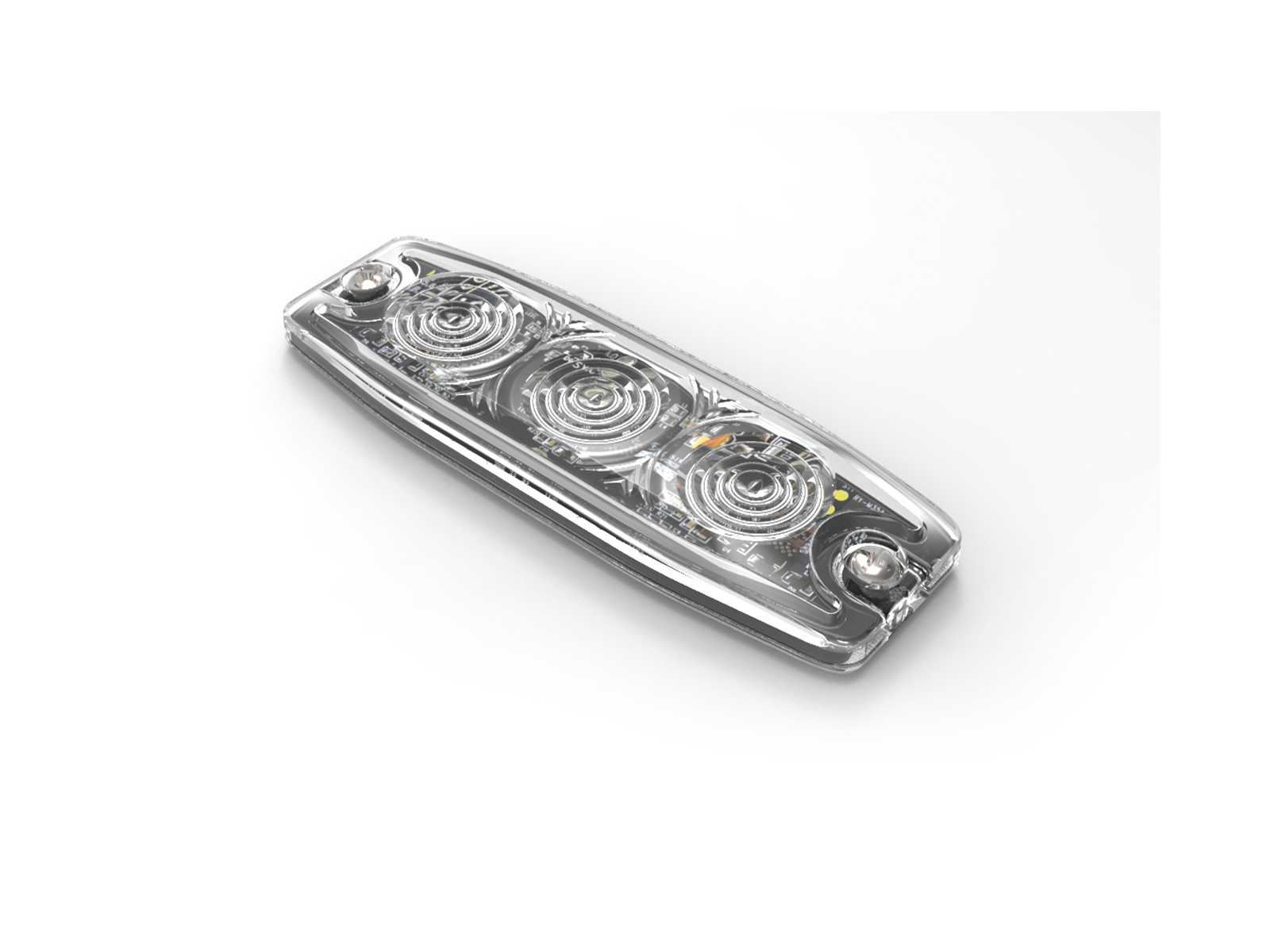 Zephyr Ultra-Slimline 3-LED Module Unlit Top Angle View