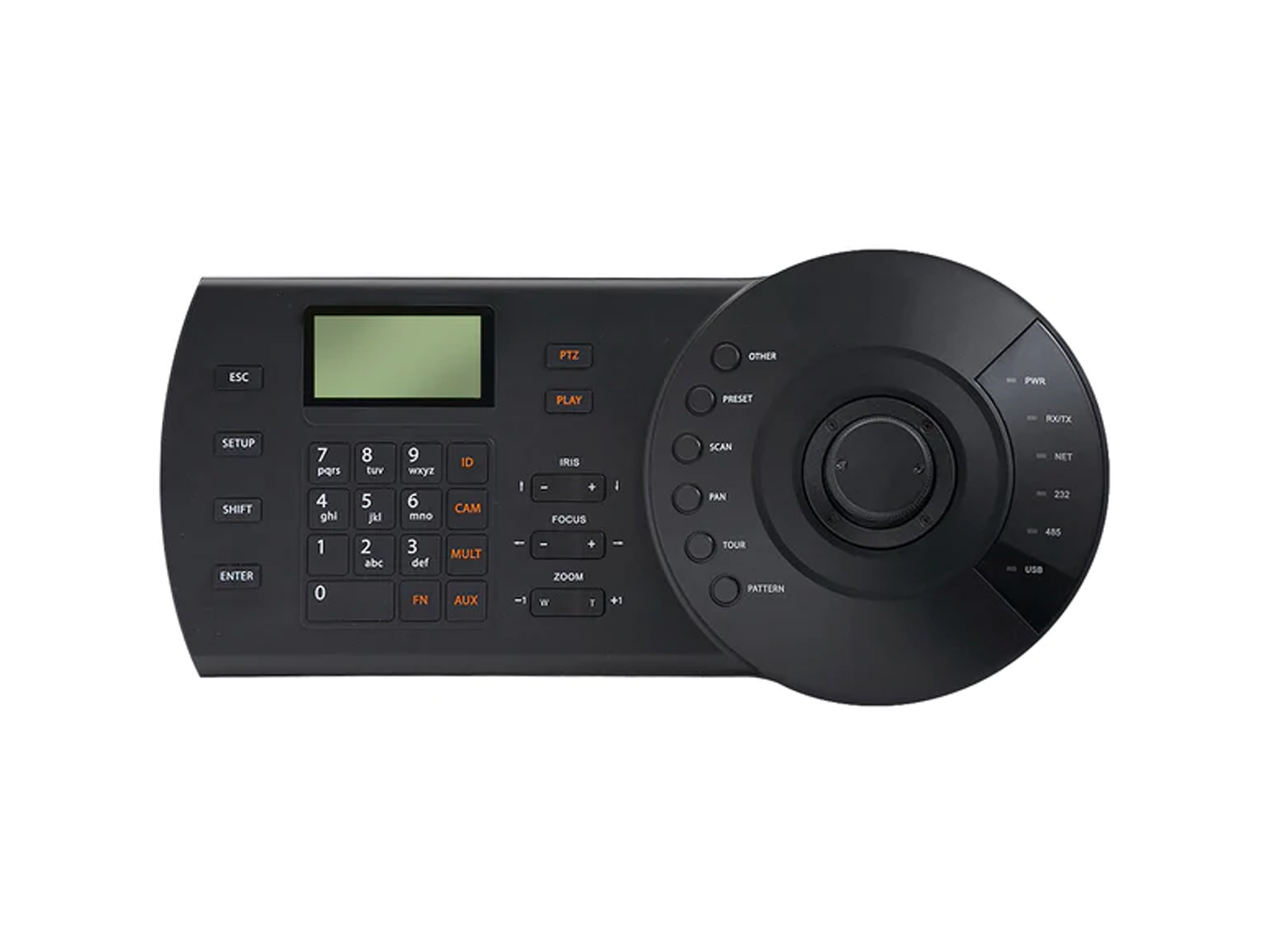 Joystick Controller for Pan-Tilt-Zoom Mobile Surveillance Camera Top Down View