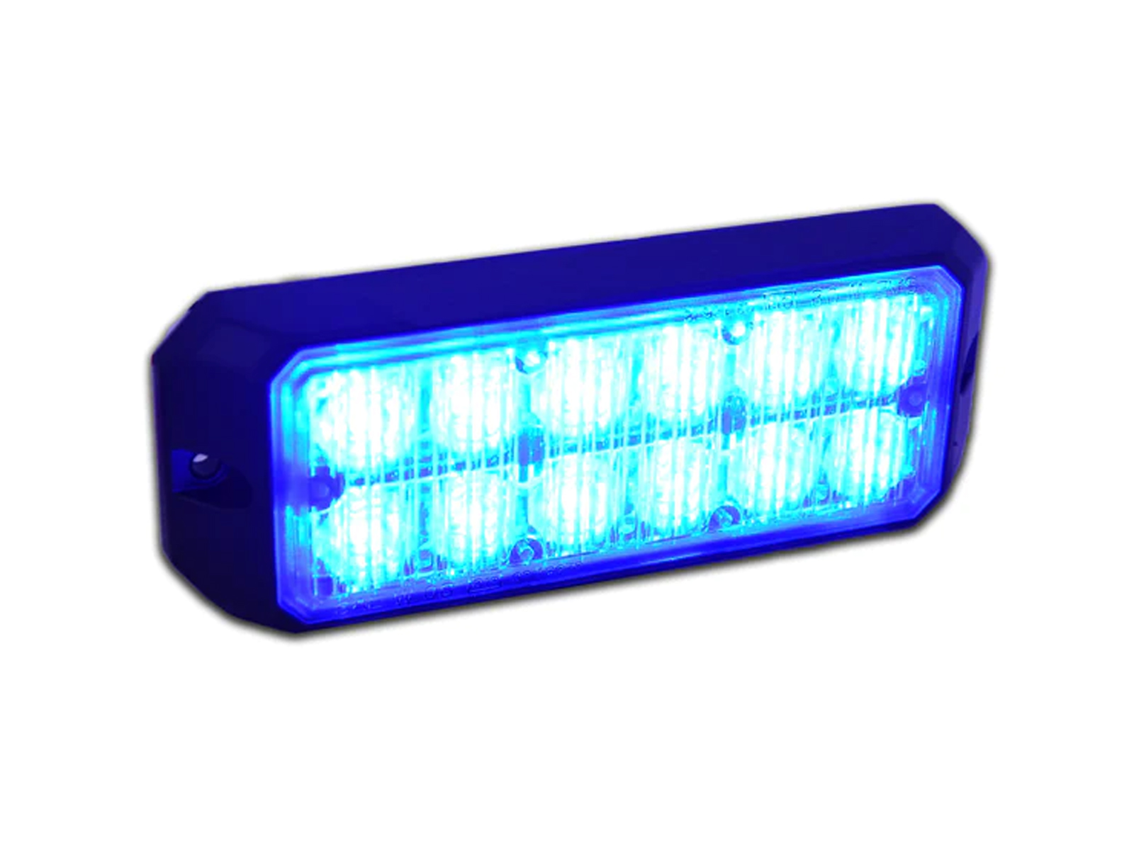 Mini Stealth - 12-Way Double Stacked (MS26) Blue Lit Front Angle View