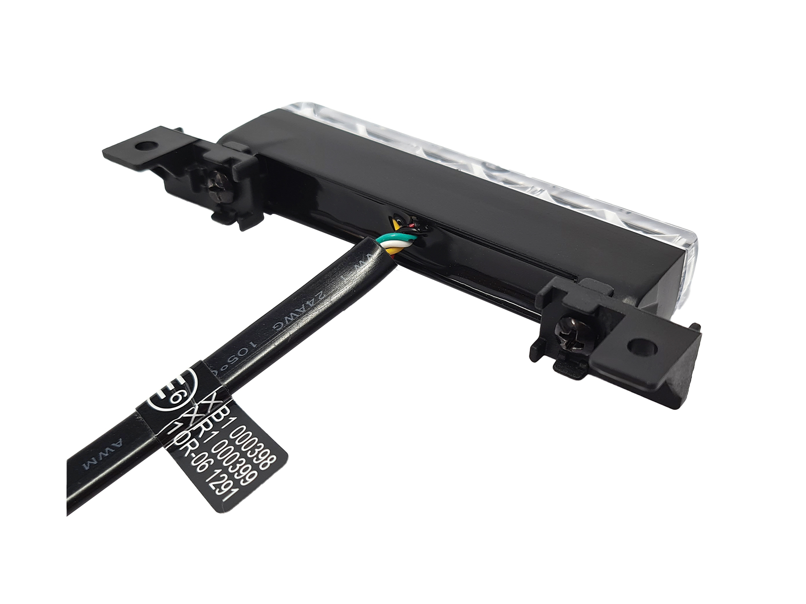 Edge Dagger LED Module Reverse Angle View Wired with Brackets