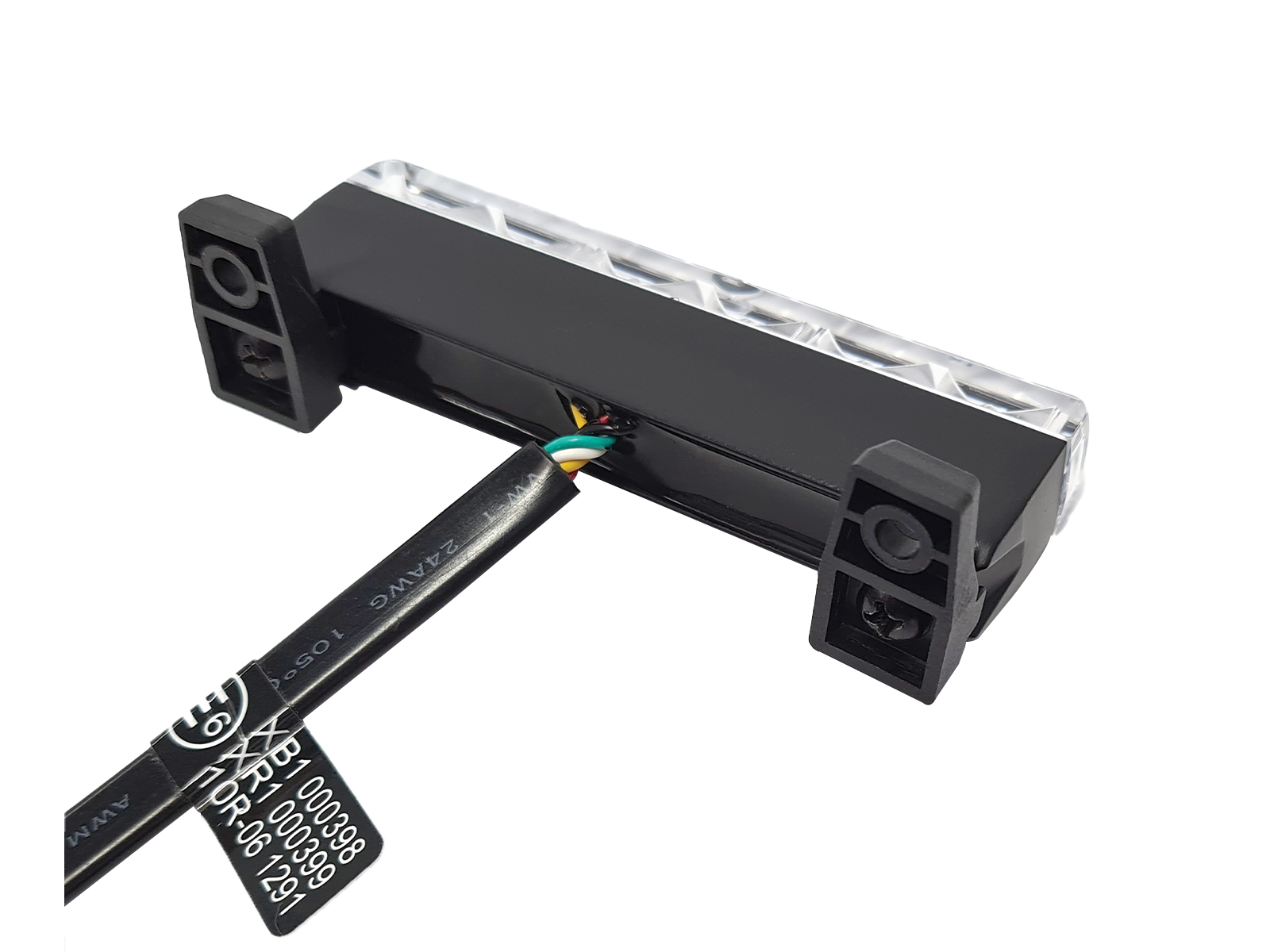 Edge Dagger LED Module Reverse Angle View Wired with Brackets 2