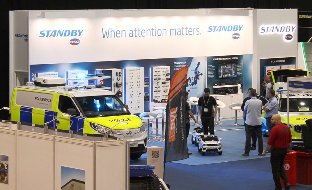 Full Shot of Standby UK NAPFM stand, taken from a distance