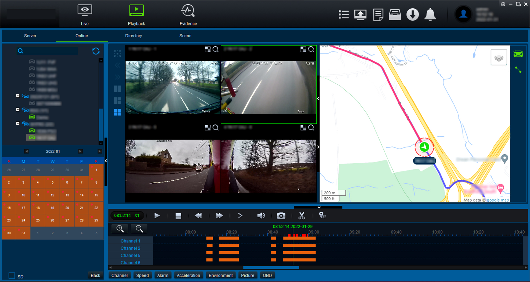AutoEye Xpert Software Route Screenshot