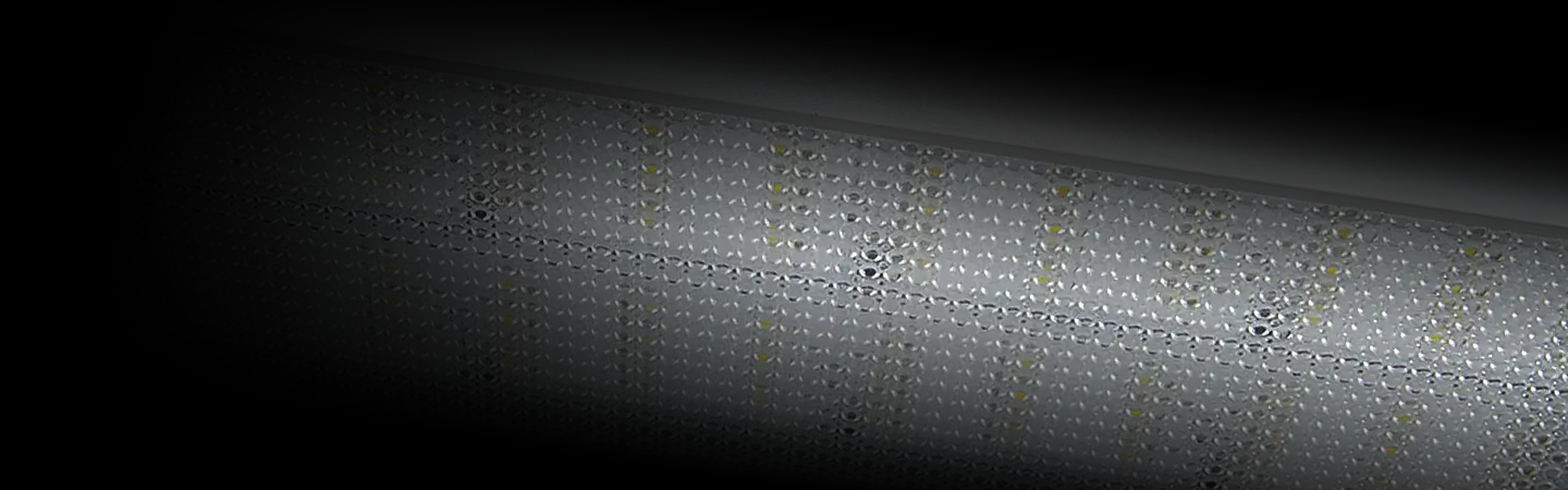 Close Up of Unlit Interior Light on Right Hand Side Blending in from Black