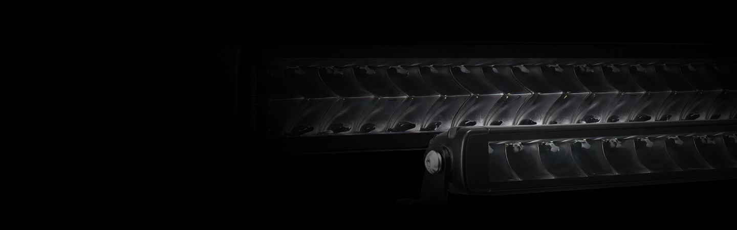 Strølux Work Lights on Right Hand Side Blending in from Black