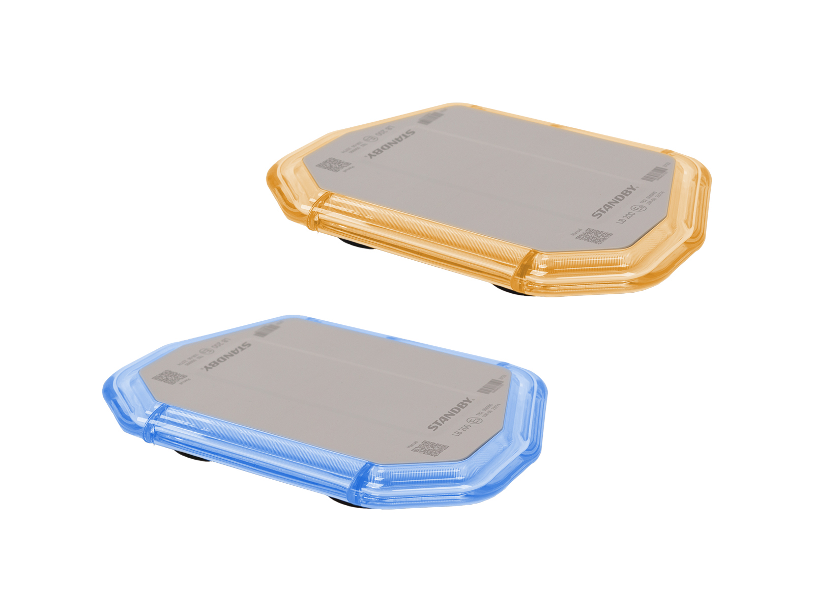 LB200 Amber Blue Mini Lit Angle