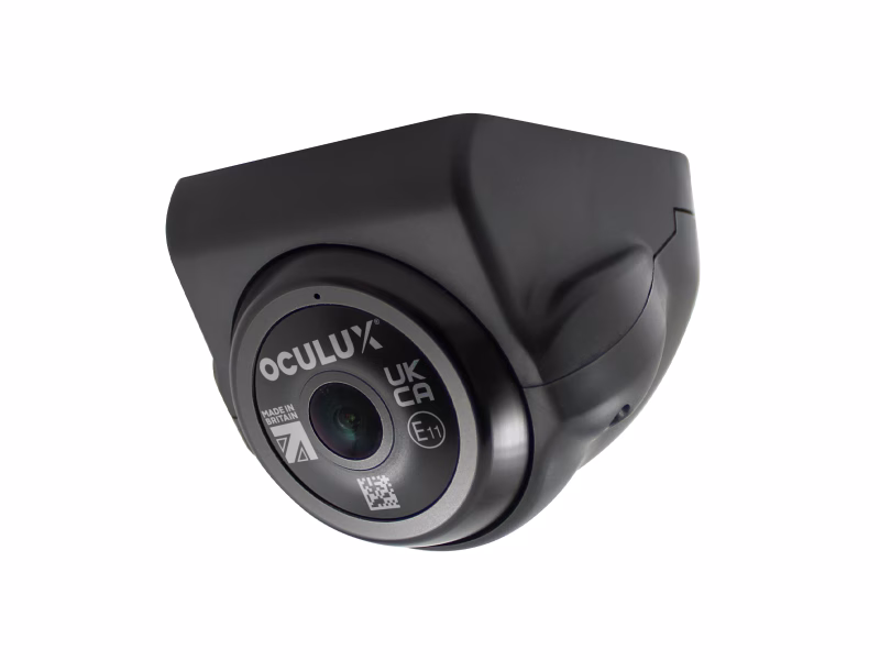 Front Angle View of Occulux® AeroCAM Camera Mount Kit complete with Oculux® Wide, 1080p, AHD CCTV Camera