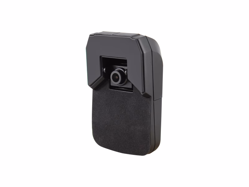 AHD PON Front Facing Camera Front Angle View Showing Lens, Isolated on White Background