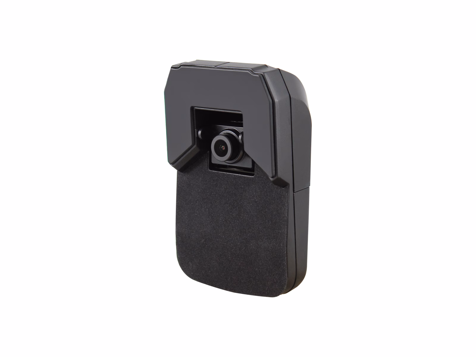 AHD PON Front Facing Camera Front Angle View Showing Lens, Isolated on White Background