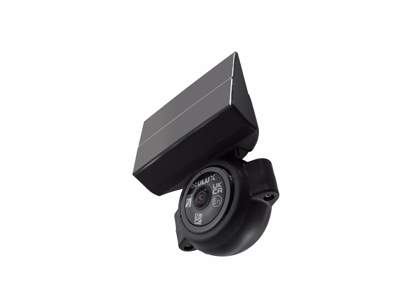Bottom Angle View of Occulux® Adjustable Glass Camera Mount Kit complete with Oculux® Wide, 1080p, AHD CCTV Camera
