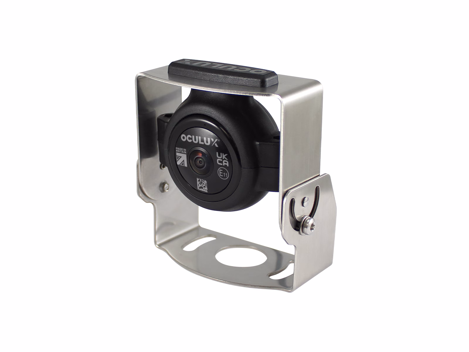 Front Angle view of Medium Duty Pivot Camera Mount complete with Oculux® Wide, 1080p, AHD CCTV Camera