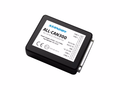 FleetMotus ALL-CAN300 4G device angle view lying down