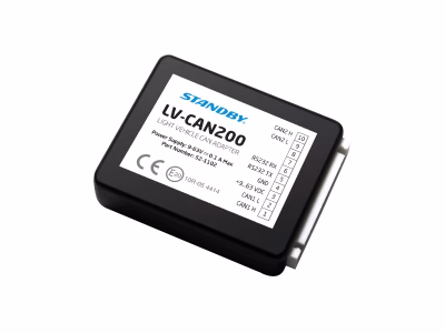 FleetMotus LV-CAN200 4G device angle view lying down