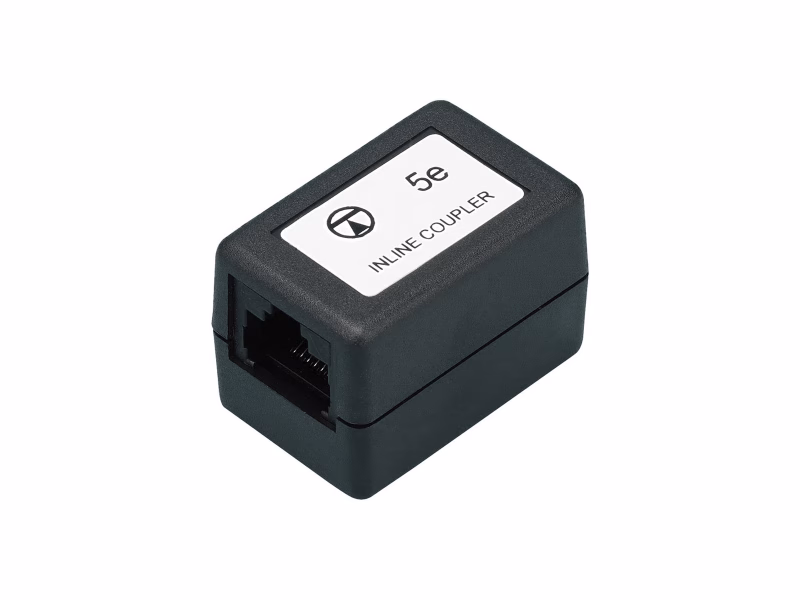 Angled view of the ACC-NX-A03 RJ45 - RJ45 connector isolated on a white background